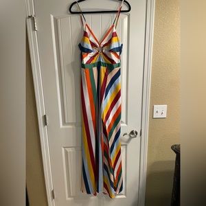 Never Worn Multi-color Spaghetti Strap Dress